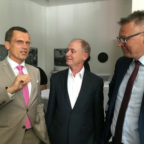 Buchvorstellung mit OB der Stadt Cottbus und Pr&auml;sidenten der Stadt Zielona G&oacute;ra