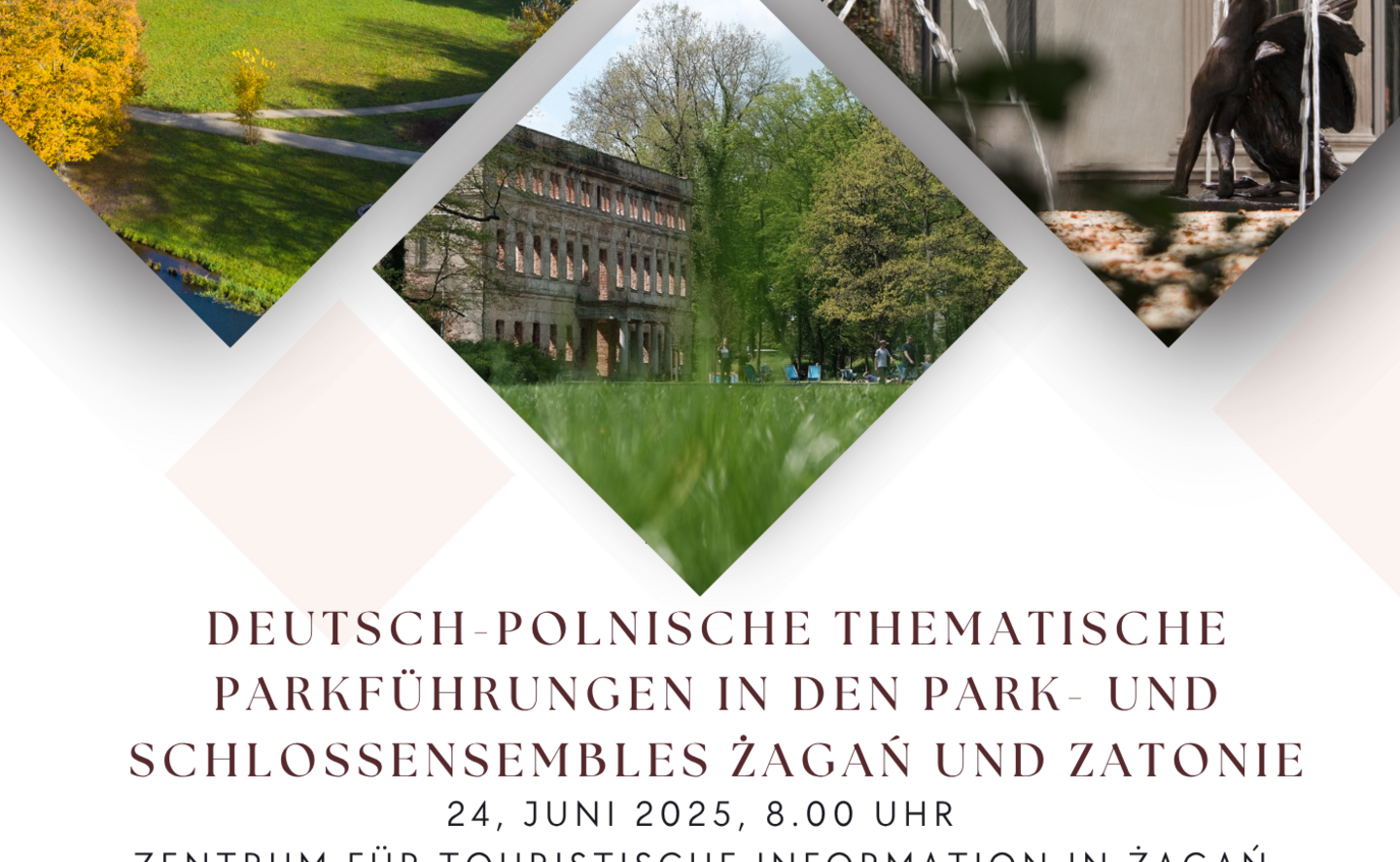 Plakat Spaziergänge am 24.06.2025, © Stadt Żagań